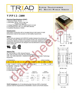 VPP12-2400 datasheet  
